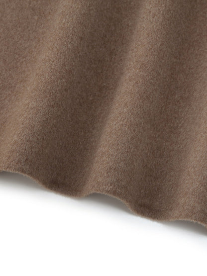 Cashmere Wool Blend H-Line Women Overcoat