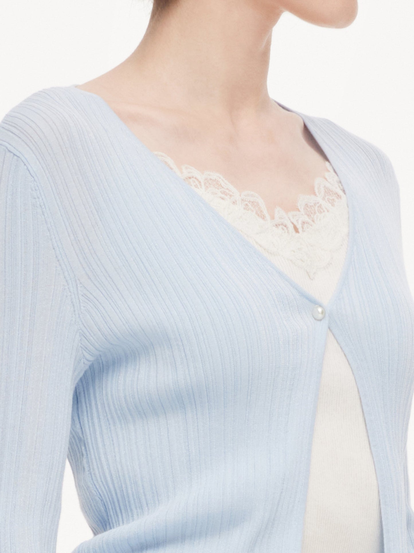 Cotton H-Line Women V-Neck Cardigan
