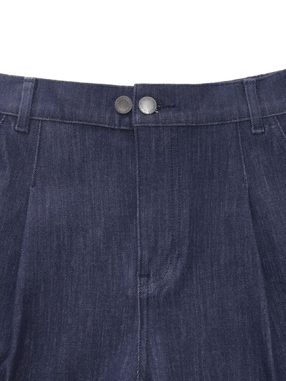 Stretchy Denim Adjustable Waist Women Shorts