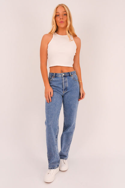 90s Relaxed Jean River Blue