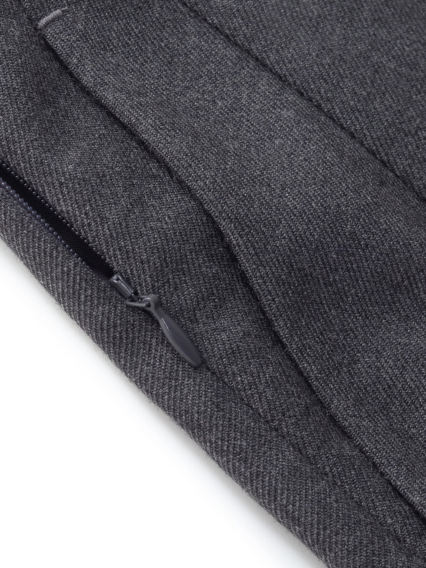 Worsted Wool Blend Pleated A-Line Women Culotte Skirt