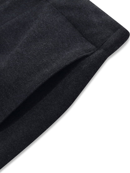 Stretch Adjustable Waist Straight Leg Women Knit Cropped Pants