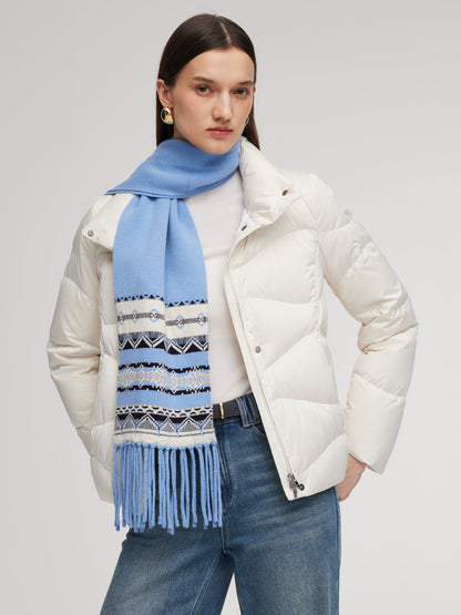Windproof Magnetic Snap Goose Down Jacket