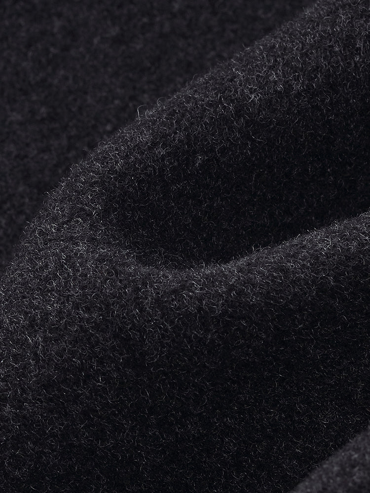 Wool Yak Blend Double-Faced Unisex Coat