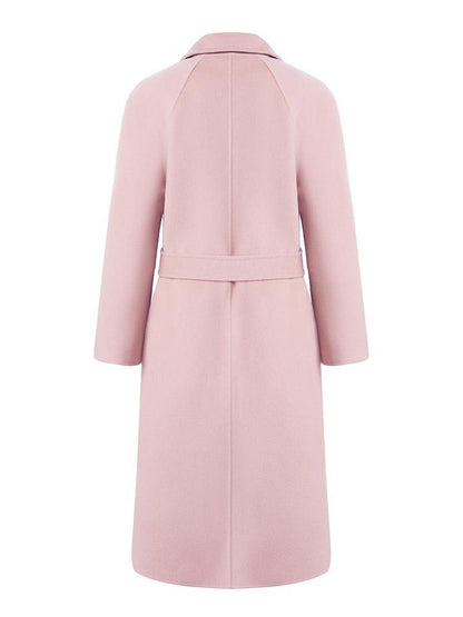 Pure Cashmere Tie-up Women Coat