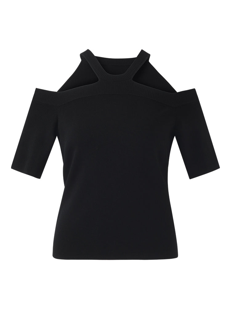 Off-shoulder Women Knit Top