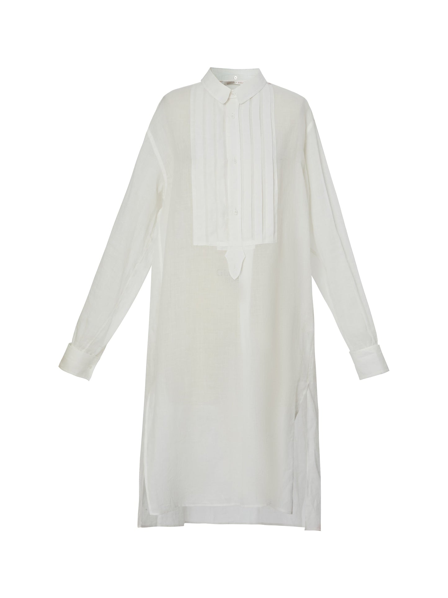 100% Ramie Loose Fit H-Line Unisex Long Shirt