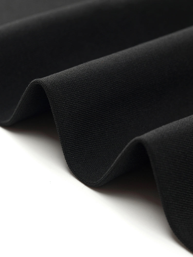 Straight Fitting Slit Half Skirt