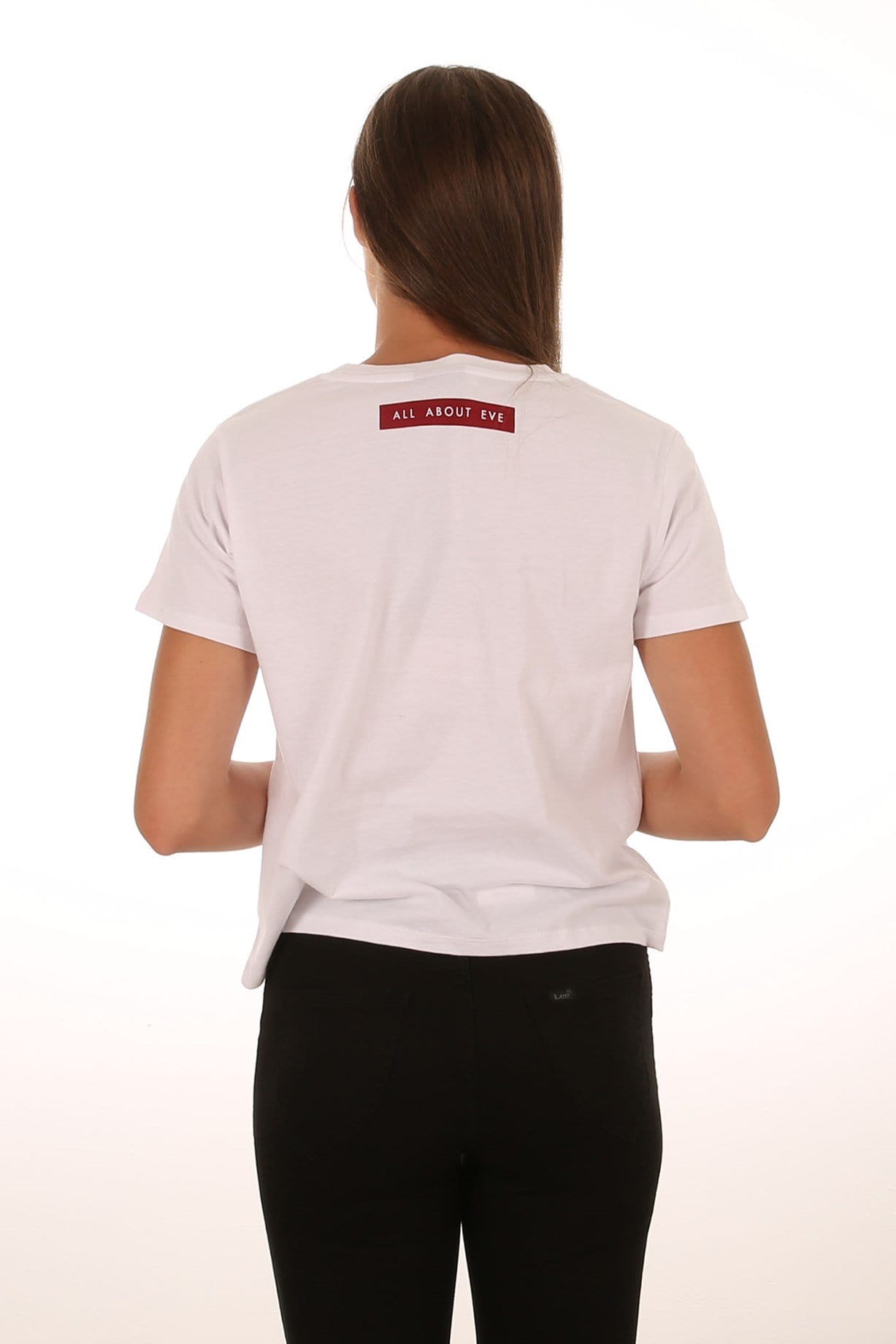All About Eve Label Tee White