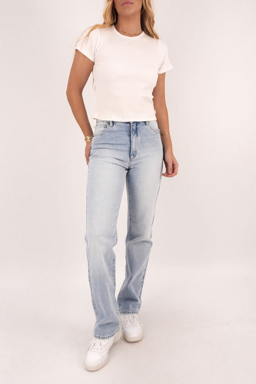 A 94 High Straight Jean