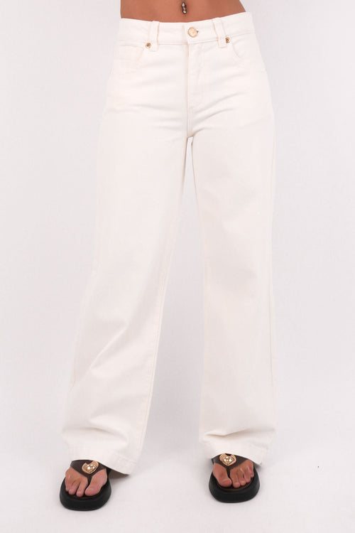 A 95 Mid Baggy Jean White Gold