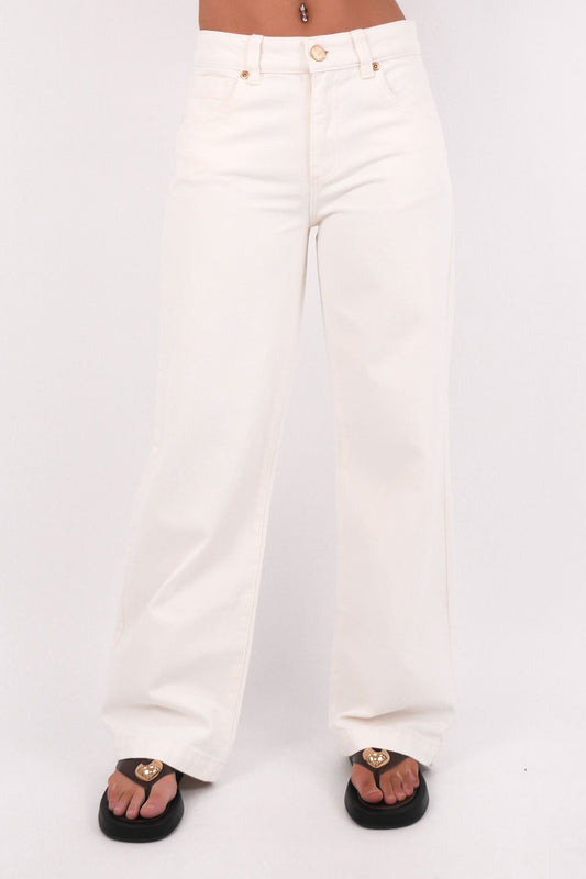 A 95 Mid Baggy Jean White Gold