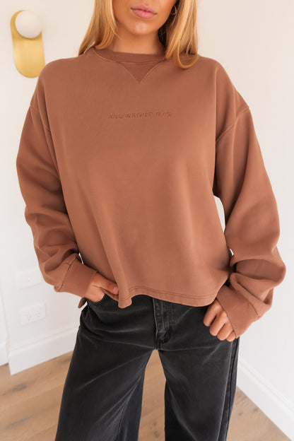 AAE Washed Box Crew Cinnamon