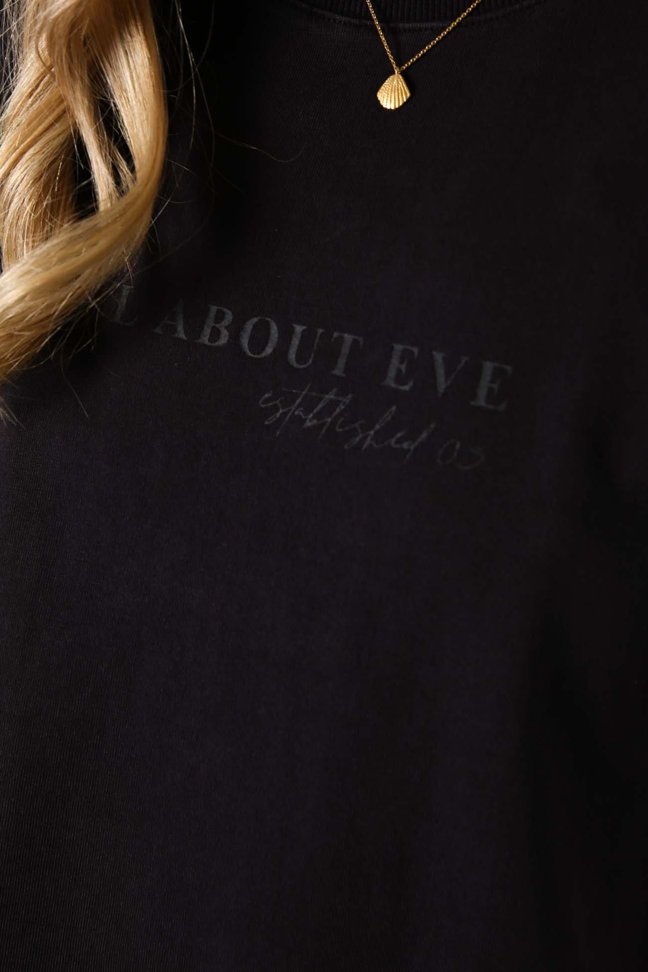 AAE Washed Tee Dress Washed Black