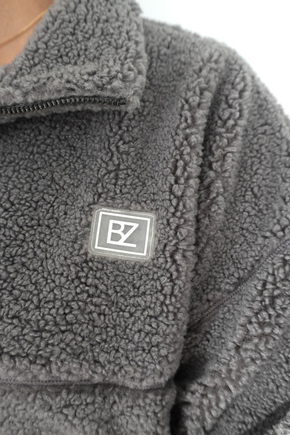 Ace Quarter Teddy Charcoal