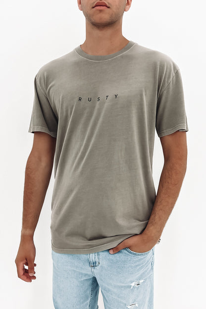 Acid Cut Short Sleeve Tee Frost Grey