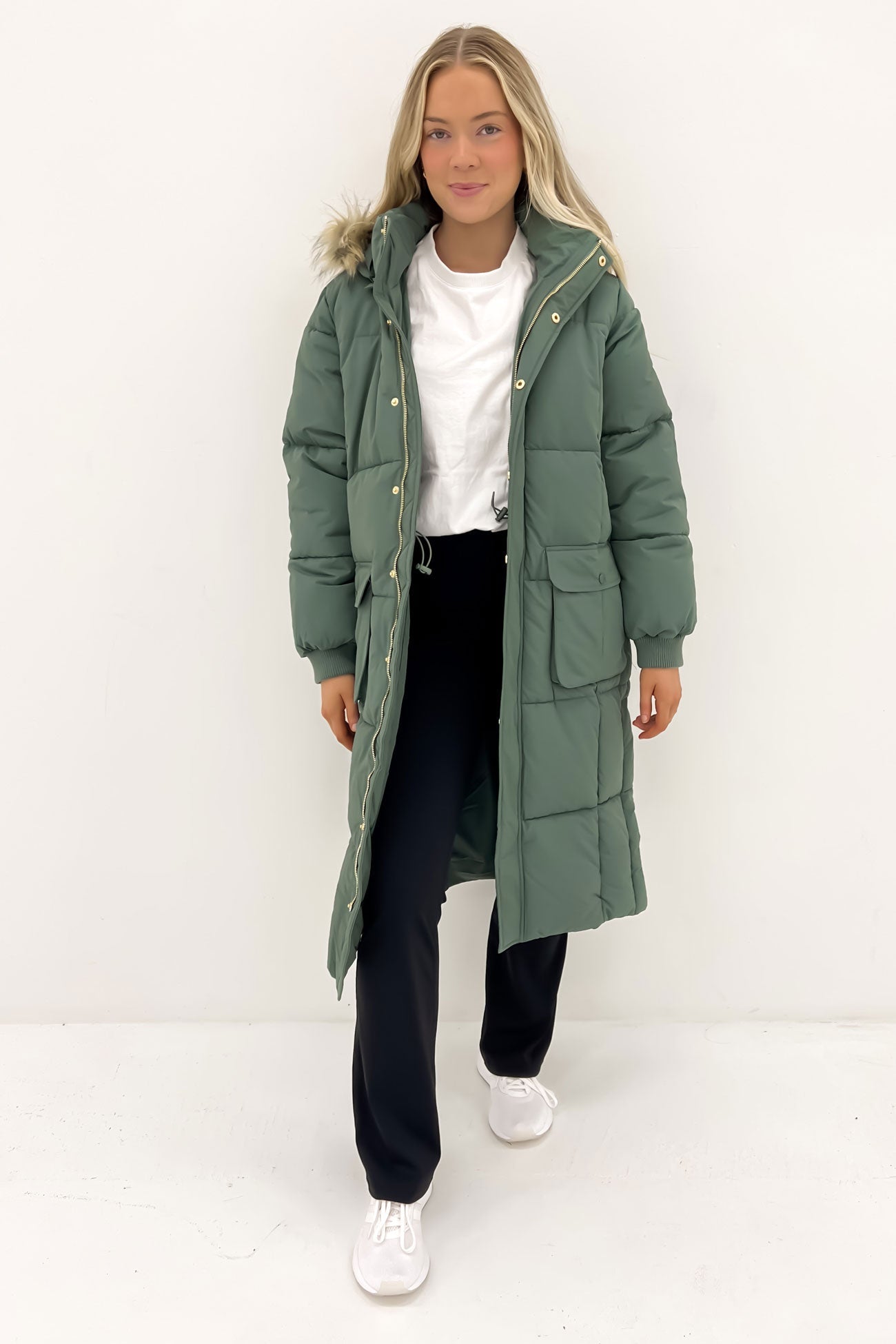 Active Fur Longline Puffer