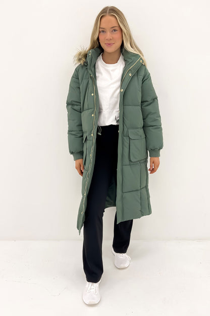 Active Fur Longline Puffer