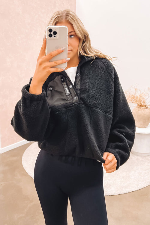 Active Teddy 1/4 Zip Black