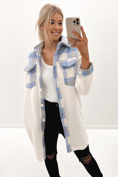 Adele Cosy Shacket Blue