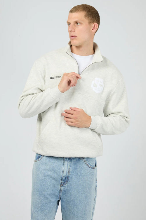 Airlock Quarter Zip Stone Marle