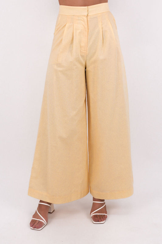 Alessa Linen Pant Yellow