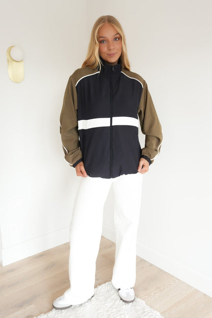 Allyson Jacket Navy Khaki