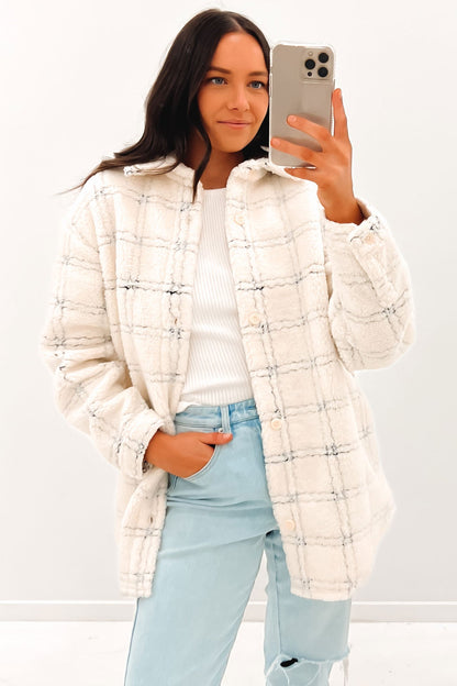 Alma Sherpa Jacket Coconut Cream