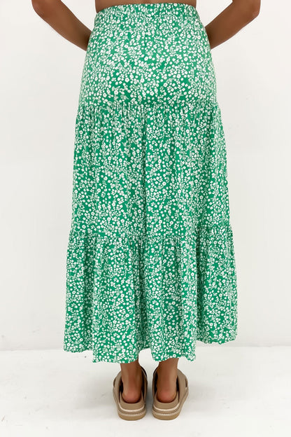 Amalfi Maxi Skirt Green