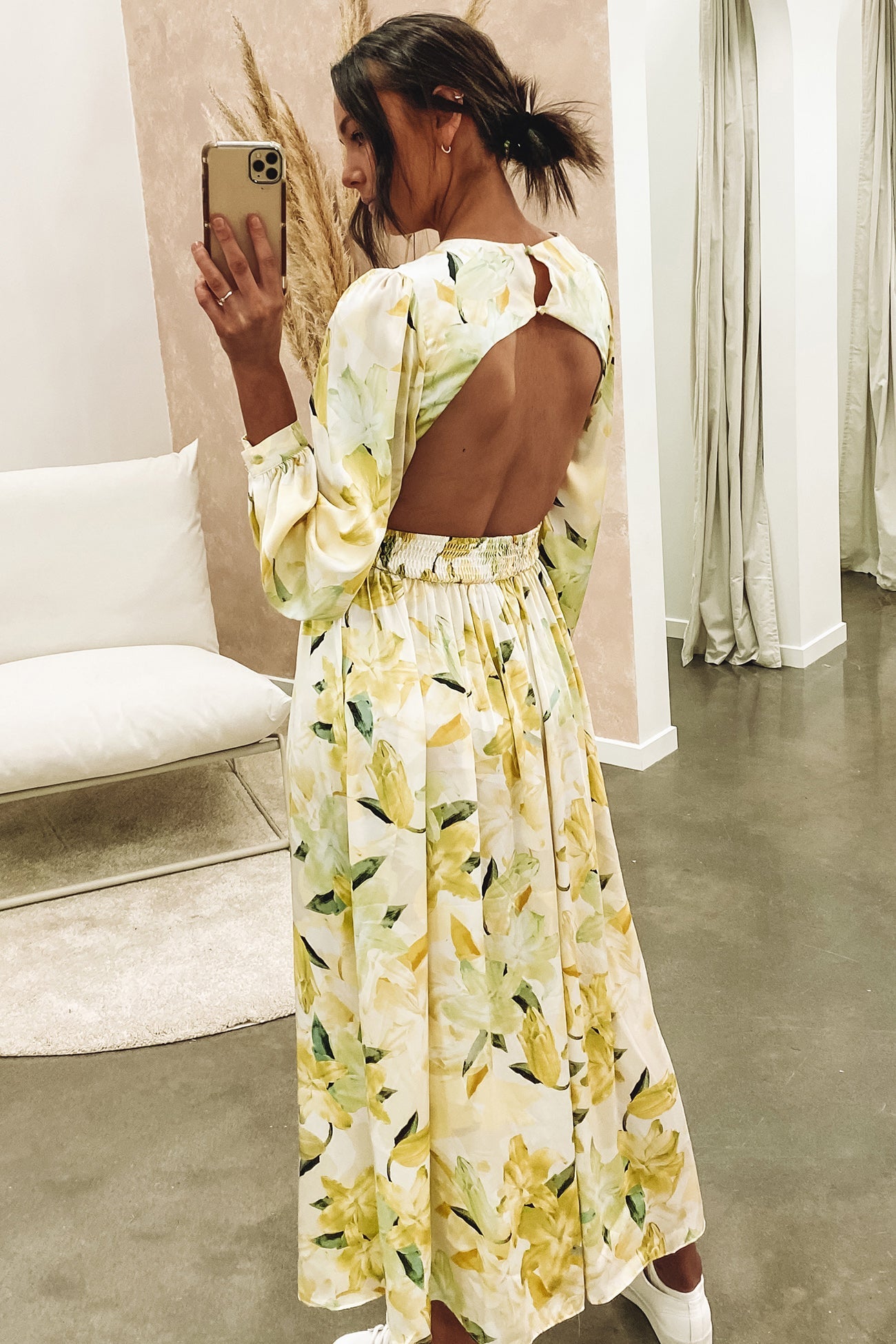 Amari Midi Dress Yellow
