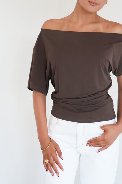 Amie Top Chocolate