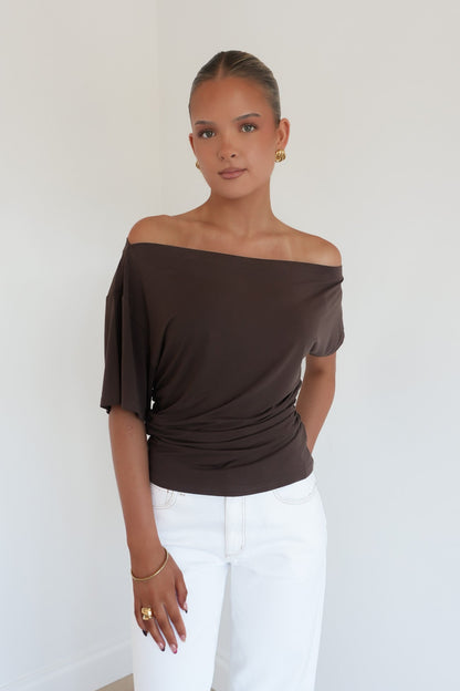 Amie Top Chocolate