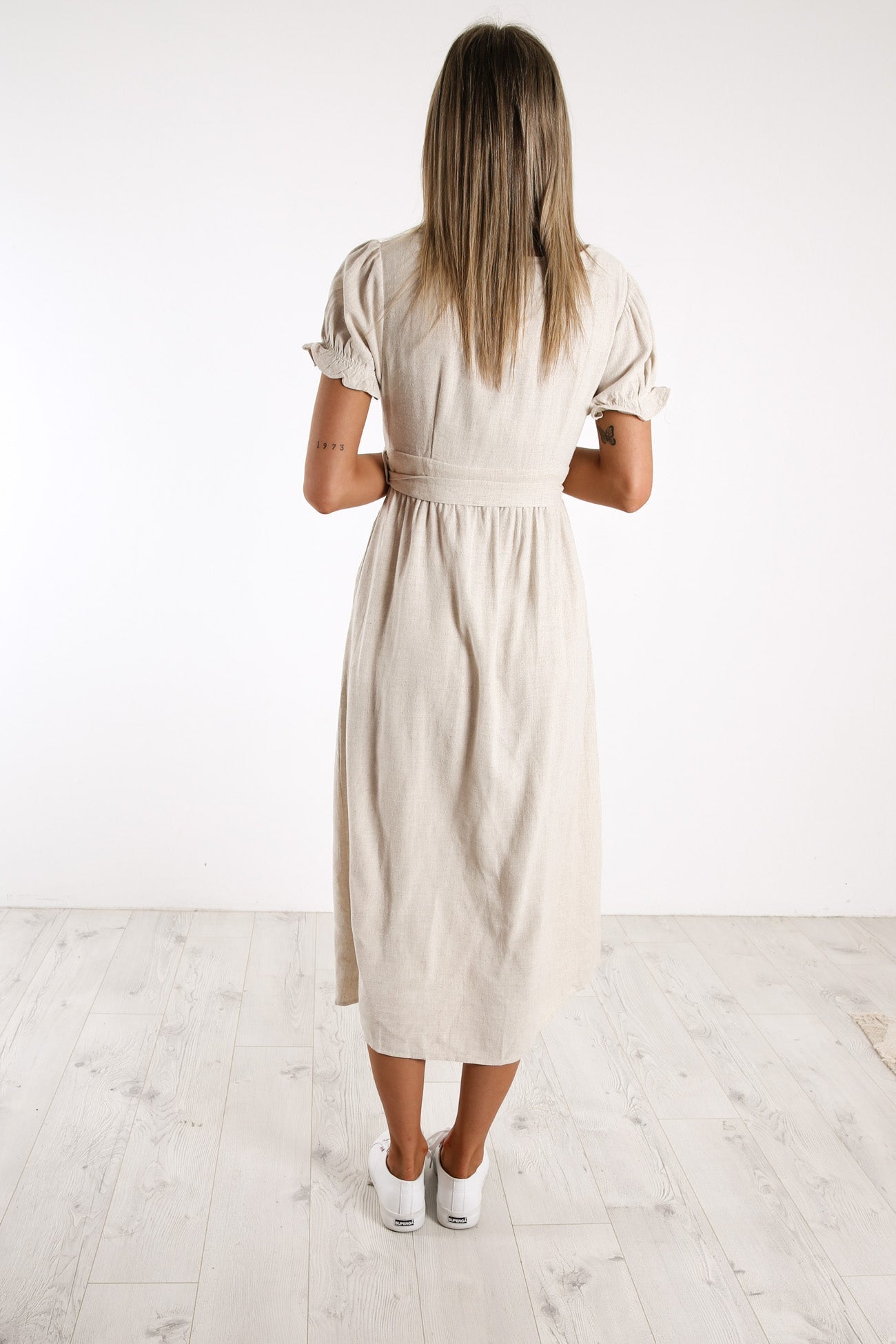 Anastasia Midi Dress Beige