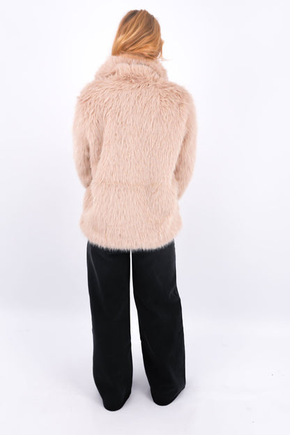 Angela Fur Coat Beige