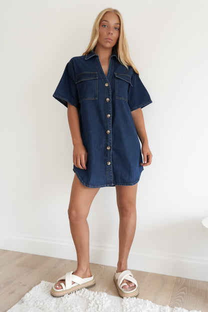 Angie Denim Mini Dress