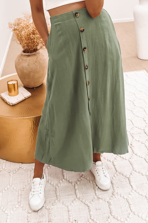Annie Maxi Skirt Green