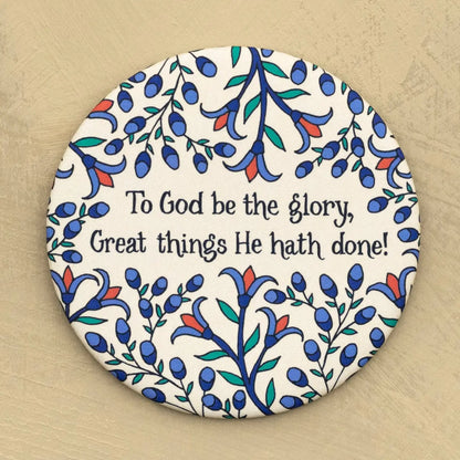 To God Be the Glory Hymn Magnet