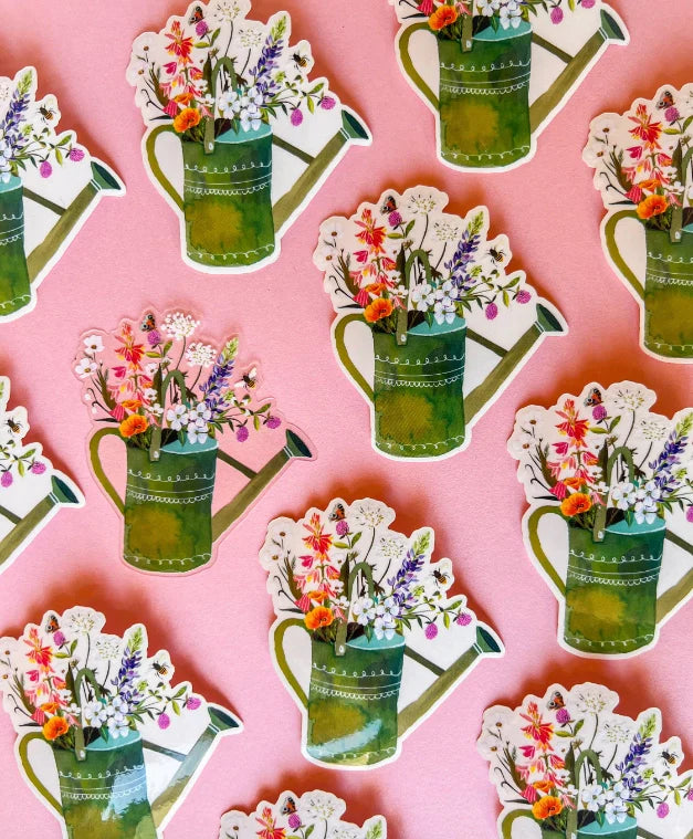 Watering Can Clear Sticker