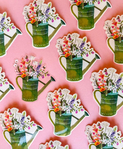 Watering Can Clear Sticker