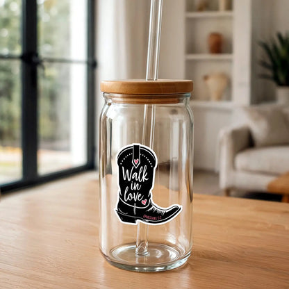Walk in Love | Christian Sticker | Cowgirl Boot Sticker
