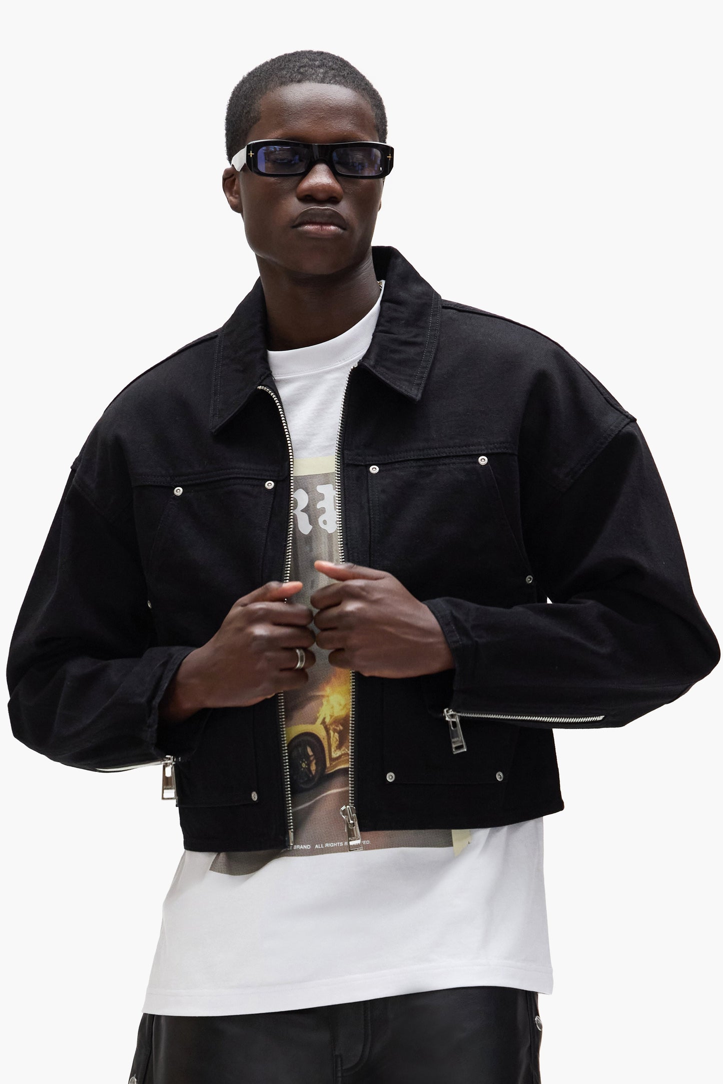 Cropped Carpenter Jacket