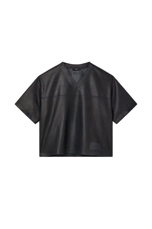 Leather Mesh Tee