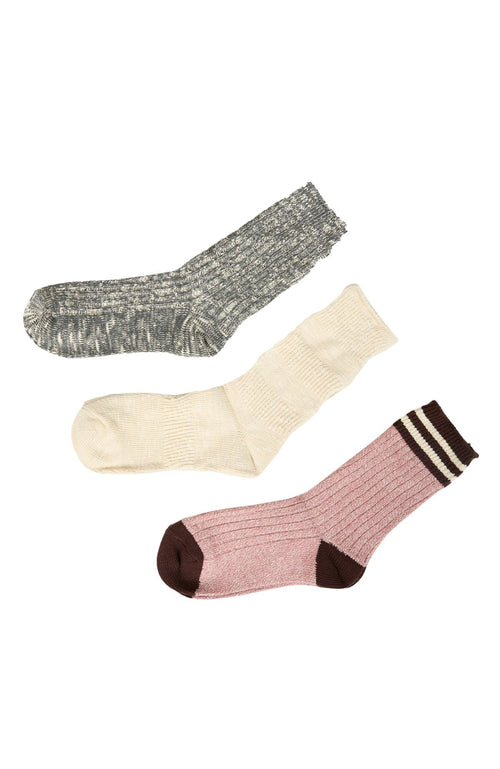 AAE Slouchy Sock 3 Pack Multicoloured