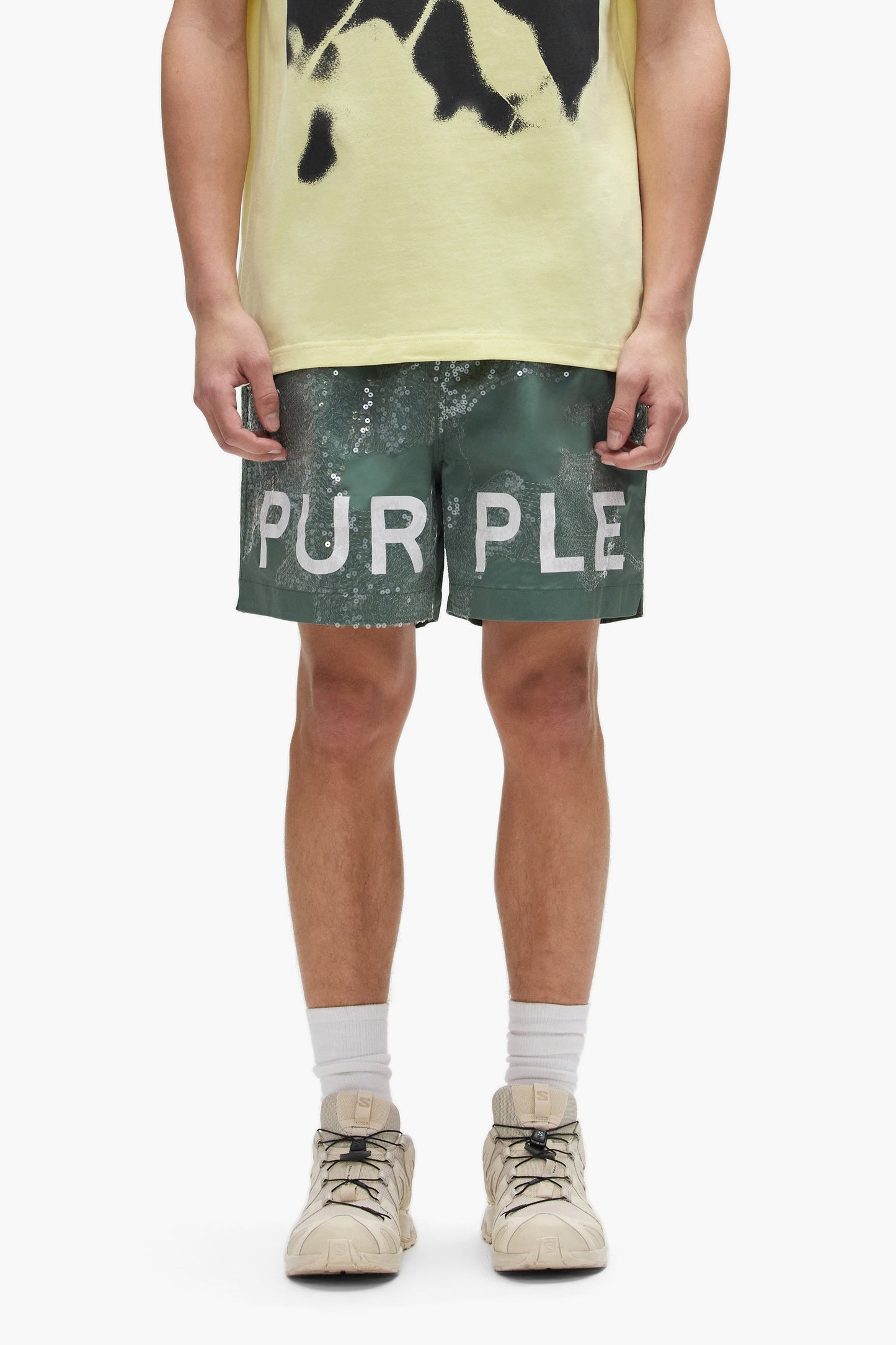 Sequin Camouflage All Around Short