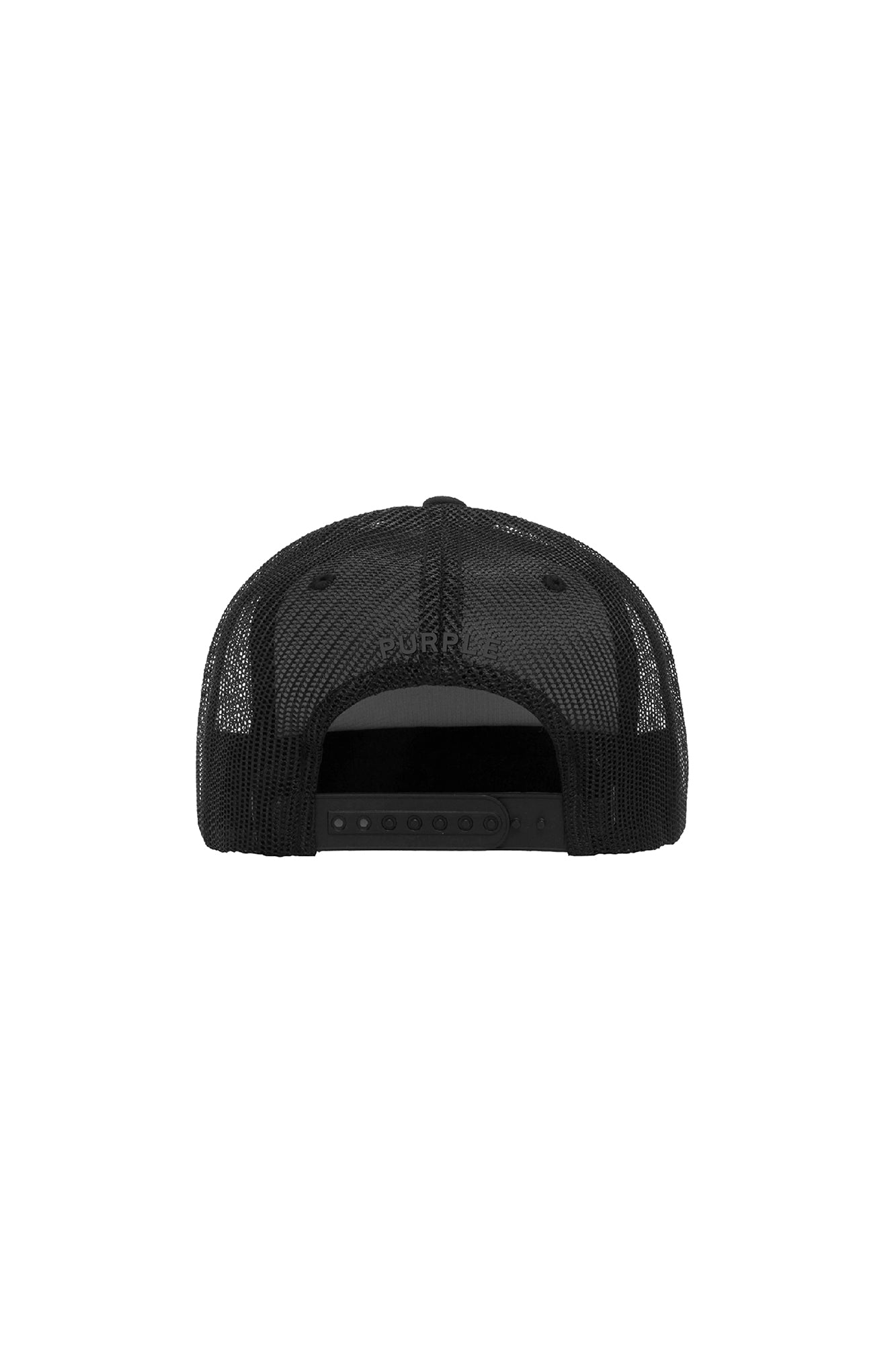 P902 5 PANEL HAT - Black Lettermark
