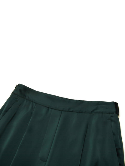 Triacetate Blend Women Straight Leg Pants