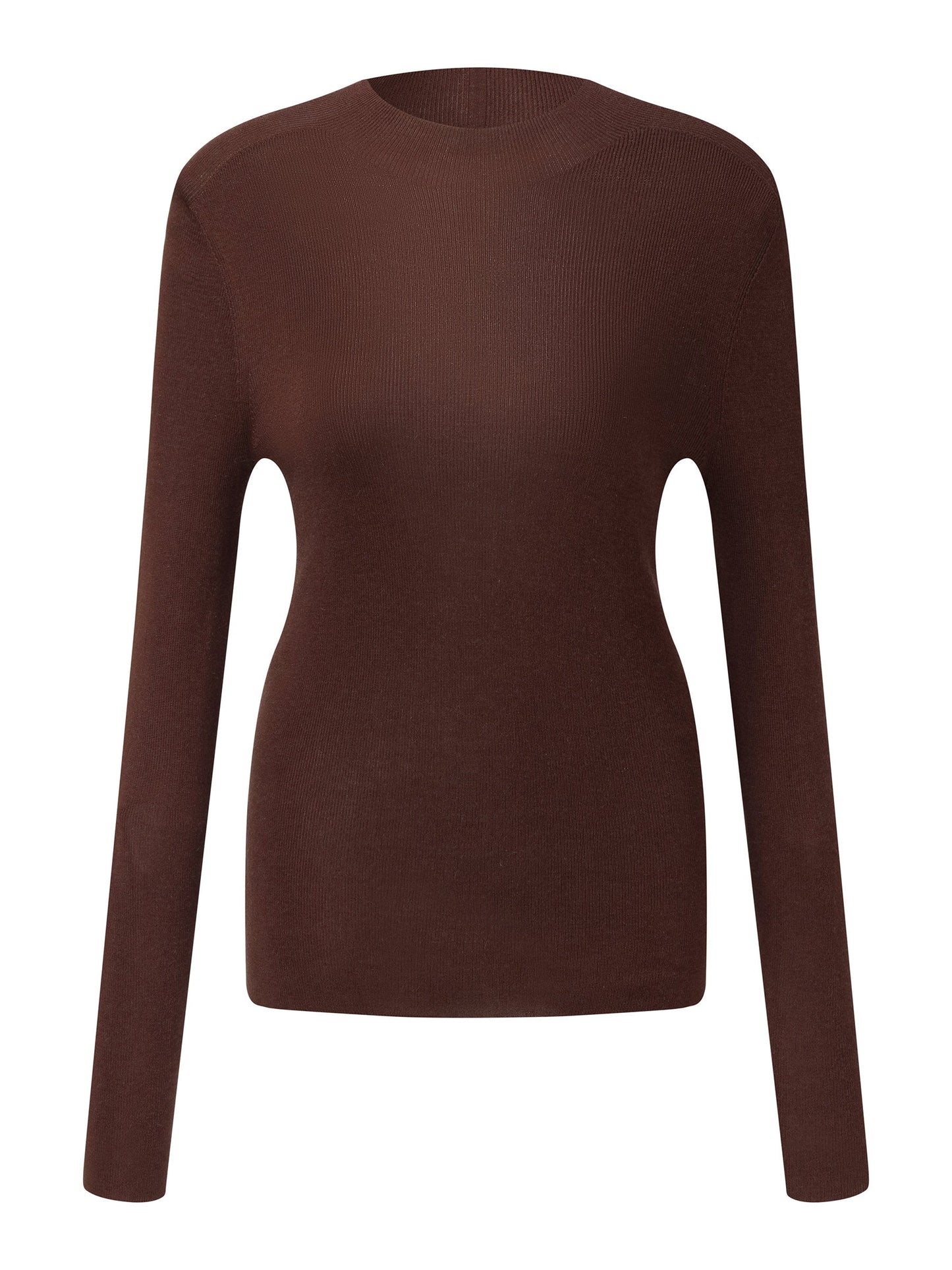 Cashmere Mulberry Silk Tencel Blend Women Knit Top