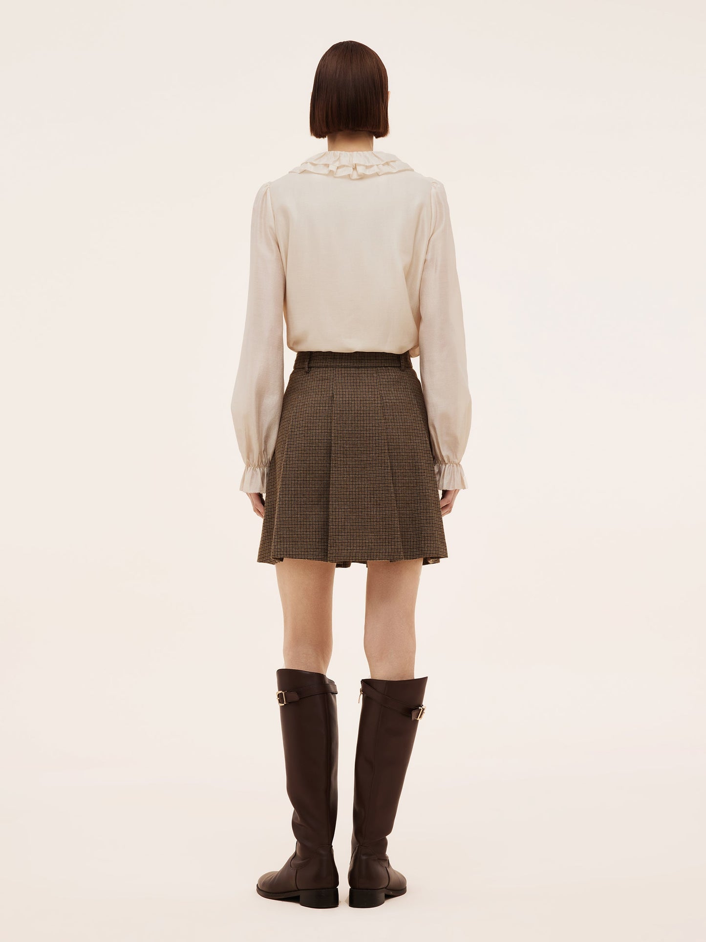 Plaid A-Line Pleated Women Skirt
