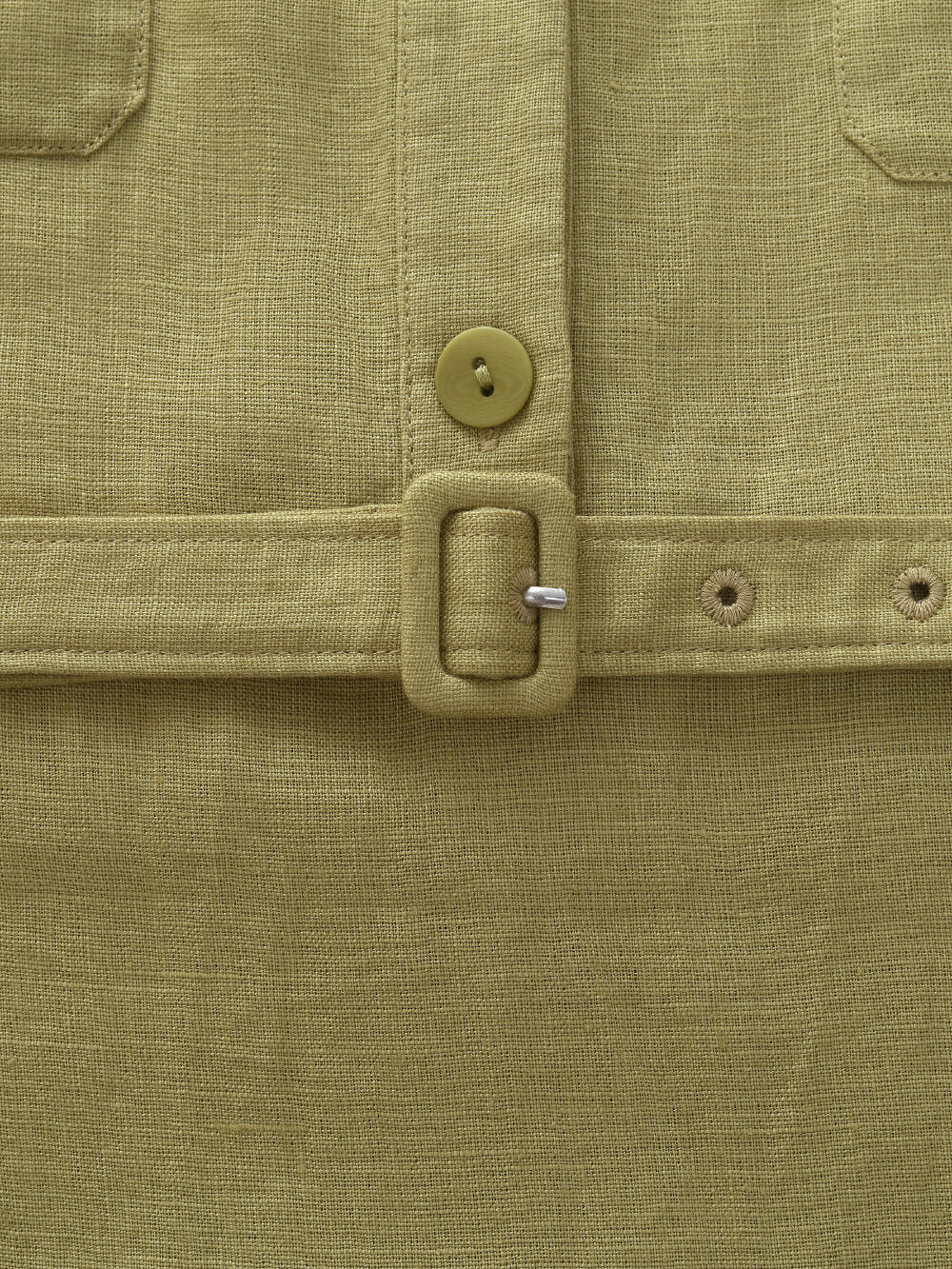 100% Linen Sleeveless Women Maxi Shirt Dress With Belt