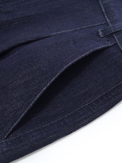 Stretchy Denim Adjustable Waist Women Shorts
